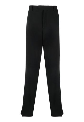 VTMNTS high-waist stripe-detail trousers - Schwarz