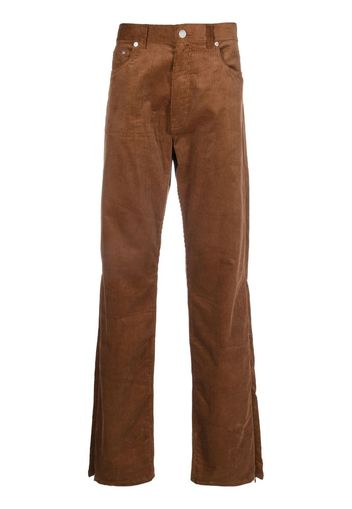 VTMNTS straight-leg corduroy trousers - Braun