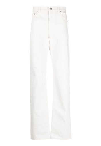 VTMNTS barcode-print straight-leg jeans - Weiß