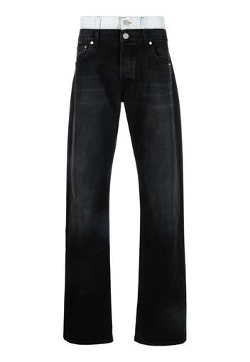 VTMNTS mid-rise straight-leg jeans - Schwarz