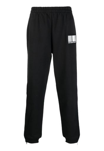 VTMNTS barcode-patch track pants - Schwarz