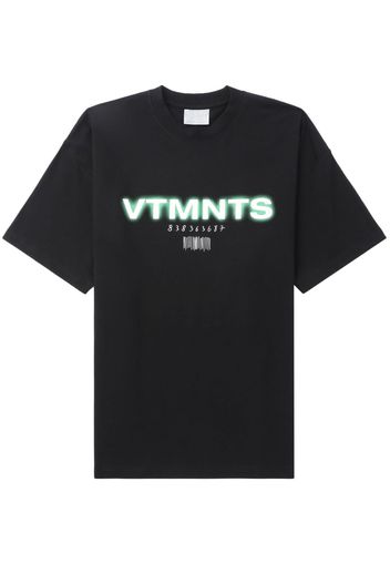 VTMNTS T-Shirt mit grafischem Print - Schwarz