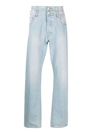 VTMNTS double-layer straight-leg jeans - Blau