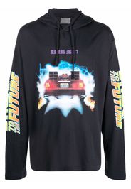 VTMNTS Back to the Future print hoodie - Blau