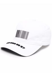 VTMNTS barcode-print baseball cap - Weiß