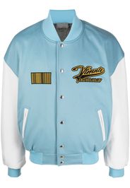 VTMNTS embroidered logo bomber jacket - Blau