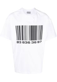 VTMNTS barcode-print T-shirt - Weiß