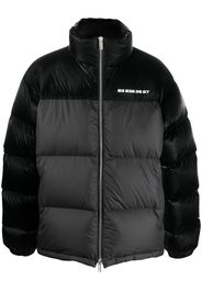 VTMNTS two-tone feather-down jacket - Schwarz