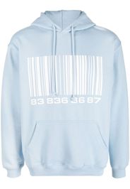 VTMNTS Big Barcode Hoodie - Blau