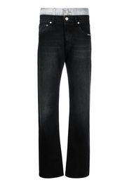 VTMNTS Halbhohe Straight-Leg-Jeans - Blau