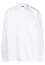 VTMNTS storm flap-detail shirt - Weiß