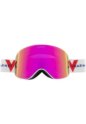 Vuarnet Skibrille mit Intarsien-Logo - Weiß