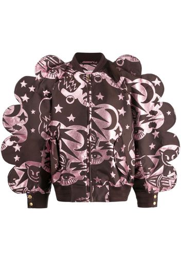 Walter Van Beirendonck Wings oversized bomber jacket - Braun