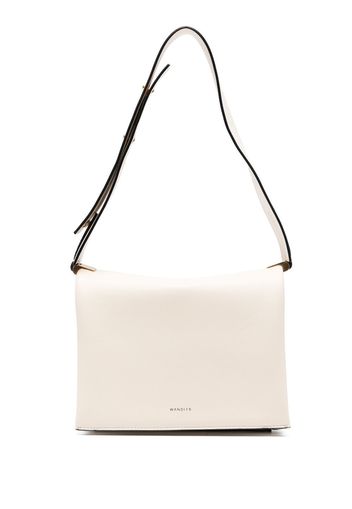 Wandler mini triangular shoulder bag - Nude