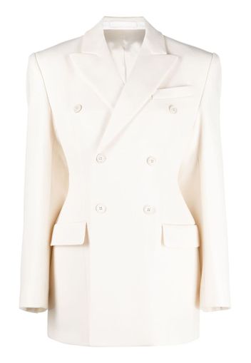 WARDROBE.NYC Contour double-breasted blazer - Nude