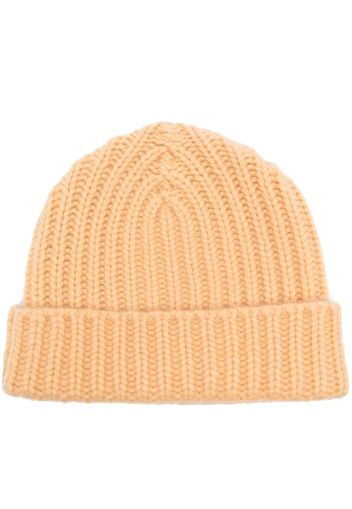 Warm-Me chunky-knit cashmere beanie - Gelb