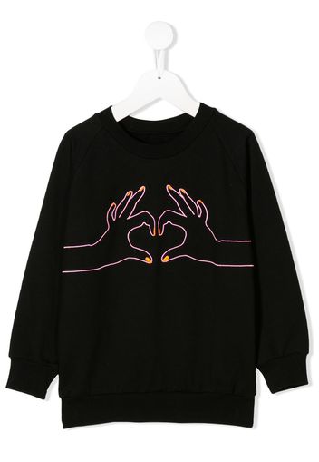 WAUW CAPOW by BANGBANG 'Love' Sweatshirt - Schwarz