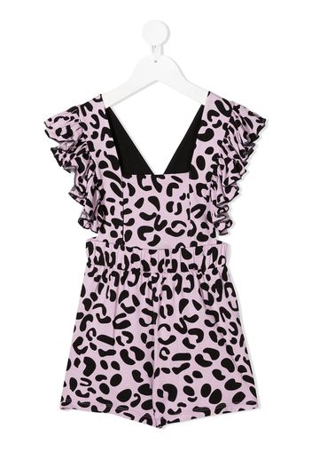 WAUW CAPOW by BANGBANG Playsuit mit Leoparden-Print - Violett