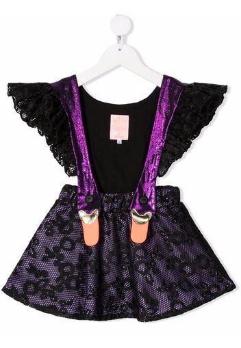 WAUW CAPOW by BANGBANG Bird Girl Frill Limited Kleid - Schwarz