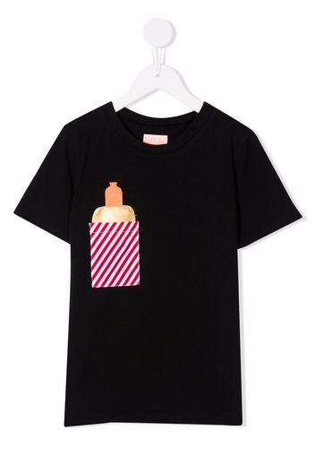 WAUW CAPOW by BANGBANG Pocket Snack T-Shirt - Schwarz