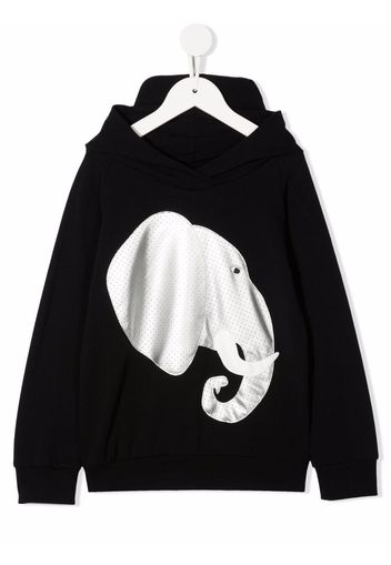 WAUW CAPOW by BANGBANG Hoodie mit Elefanten-Print - Schwarz