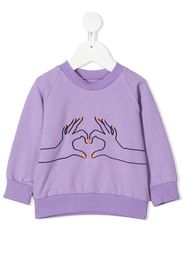 WAUW CAPOW by BANGBANG 'Love' Sweatshirt - Violett