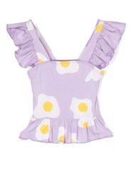 WAUW CAPOW by BANGBANG Beatrix egg-print sleeveless top - Violett