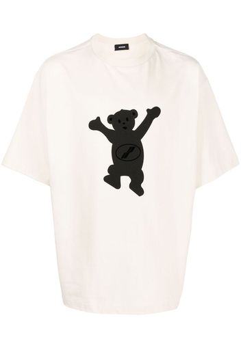 We11done Teddy bear-print T-shirt - Nude