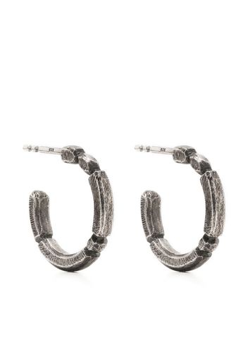 WERKSTATT:MÜNCHEN segmented hoop earrings - Silber