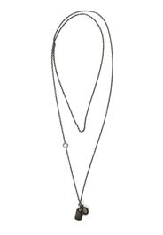 WERKSTATT:MÜNCHEN Halskette mit Schild-Anhänger - Silber