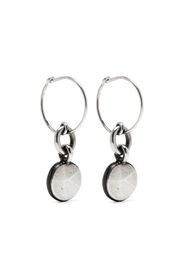 WERKSTATT:MÜNCHEN hoop drop earrings - Silber