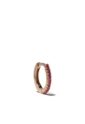 White Bird 18kt 'Margot' Rotgoldcreole mit Rubin - Rose gold/Rouge