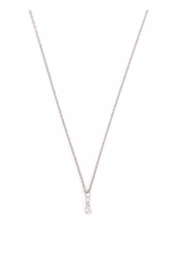 White Bird 18kt white gold Capucine diamond necklace - Silber