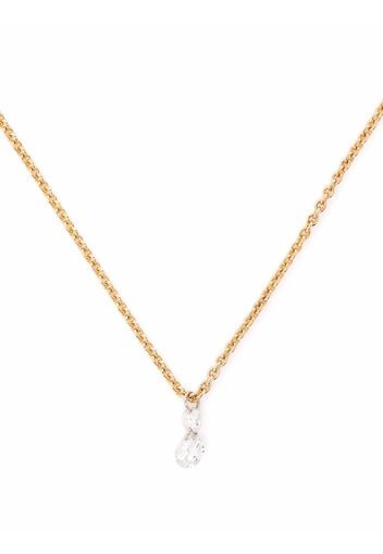 White Bird 18kt yellow gold Capucine diamond necklace