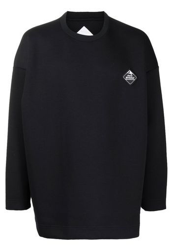 White Mountaineering patch-detail crew-neck sweatshirt - Schwarz