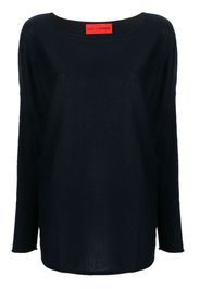 Wild Cashmere Sweatshirt mit U-Boot-Ausschnitt - Blau