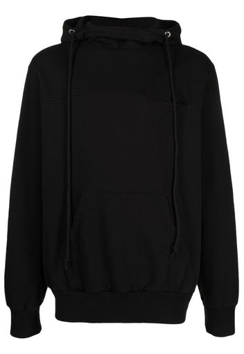 Winnie NY long-sleeve cotton hoodie - Schwarz