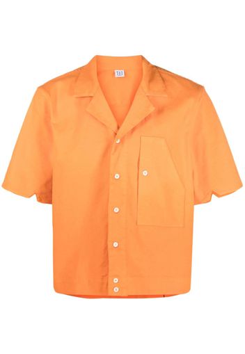 Winnie NY cropped cotton-blend shirt - Orange