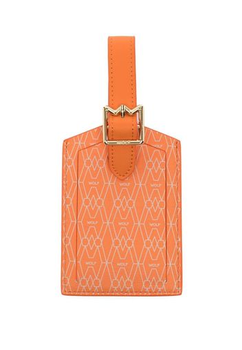 WOLF logo-print luggage tag - Orange