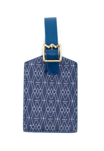 WOLF logo-print luggage tag - Blau