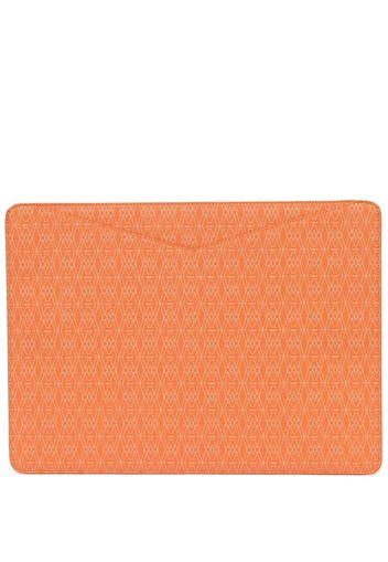 WOLF graphic-print laptop case - Orange