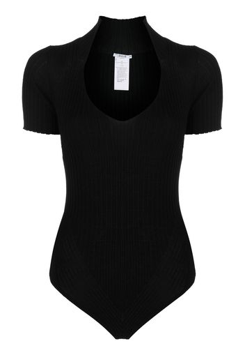 Wolford ribbed-knit virgin-wool body - Schwarz