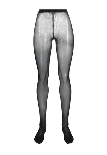 Wolford Semi-transparente Strumpfhose - Schwarz