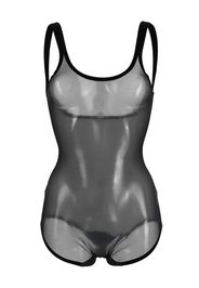 Wolford tulle mesh shape wear bodysuit - Schwarz