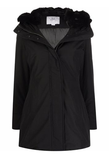 Woolrich fitted hooded parka - Schwarz