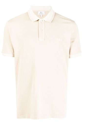 Woolrich button-front short-sleeved polo shirt - Nude