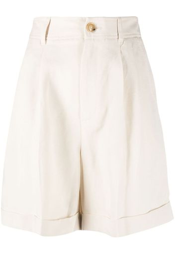 Woolrich linen blend shorts - Nude