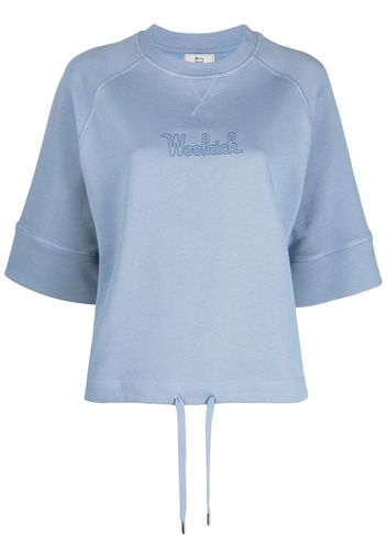 Woolrich drawstring logo T-shirt - Blau