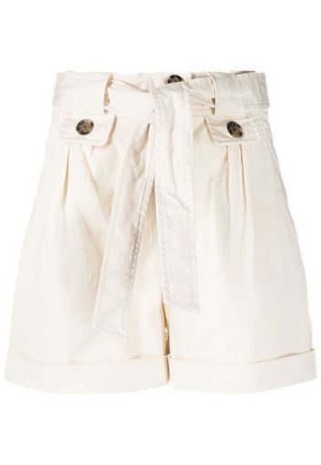 Woolrich tied-waist cotton shorts - Nude