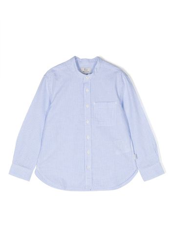 Woolrich Kids long-sleeve striped shirt - Blau